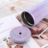 500ml Water Bottle Stainless Steel Rhinestone Decoration Vacuum Water Cup