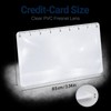 3X Credit Card Magnifier with Ruler, Ultra-Thin PVC Wallet Pocket