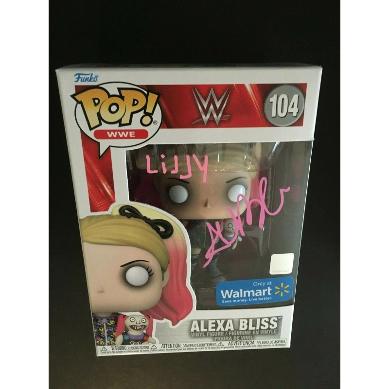 Funko ALEXA BLISS & "LILLY" AUTOGRAPHED #104 FUNKO POP J.S.A.