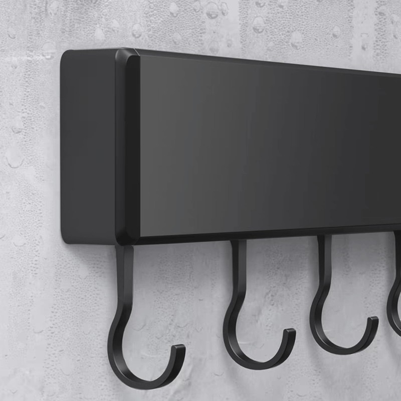Global-Daily Kitchen Utensils Rack Wall Mounted, Kitchen Rail with Sliding
