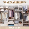HOUSE DAY Velvet Hangers with Tie Bar 20 Pack Ivory,