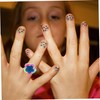 BESPORTBLE 5pcs Adjustable Flower Design for Women Color Changing Finger