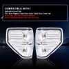 Chrome Trim Halogen Tail Lights Replacement Set Compatible with 2009-2014