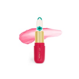 Winky Lux Flower Balm, pH Lip Balm, Color Changing Lipstick and Tinted, Vegan & Cruelty Free Lip Balm, Hydrate & Plump, Sheer Pink Lipstick, Blue Flower with Vanilla Scent
