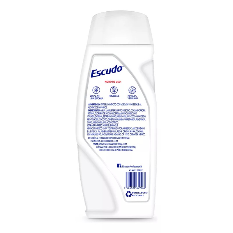 Escudo Jabón líquido corporal Escudo Protección Neutra 400ml