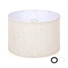 OUTON Beige Drum Lamp Shades for Floor Lamps, 11" Top