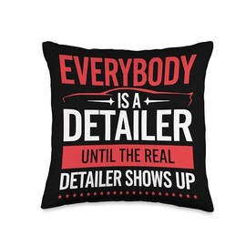 Auto Detailing Expert Car Cleaning Car Wash Car Detailer Throw Pillow
