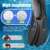 MELUMILU Snorkel Fins, Swim Fins Travel Size Short Adjustable for