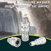 Raincovo Pressure Washer Quick Connect Kit Swivel Fittings, 3/8 Inch