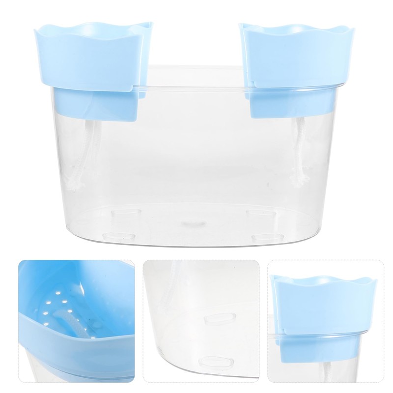 SUPVOX Plastic Betta Tank Small Desktop Aquarium Fish Tank Aquarium