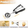 Mainiusi Ice Cream Scoop Stainless Steel 5 cm, Ice Cream