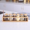 KKC HOME ACCENTS Glass Spice Jars set of 6 with