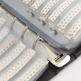 WINGONEER 1%0402 SMD Resistor Aggregation Folder (0Ω-10MΩ) 170 Values x 50pcs = 8500pcs Sample Book