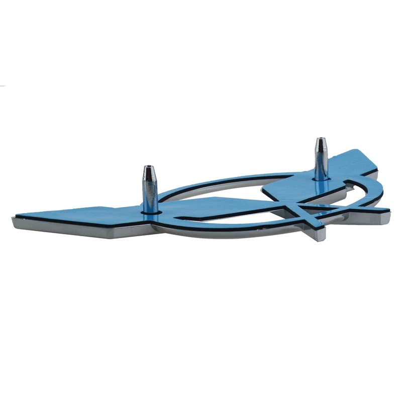 Front Nose & Rear Deck Lid Crossed Flags Emblems Car