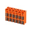 Storacell by Powerpax AAA Battery Storage Caddy, Orange, Holds 12