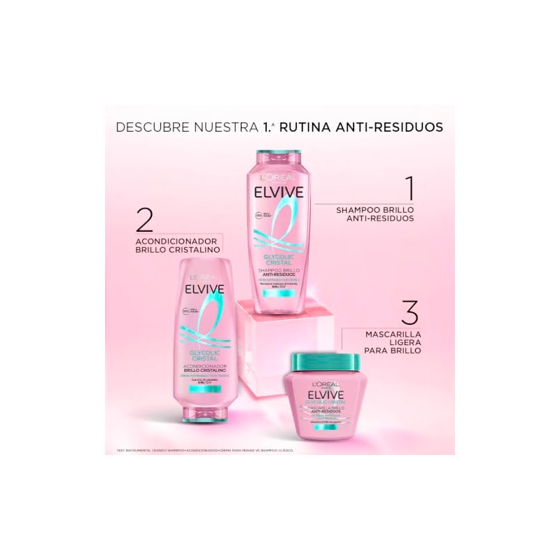 L'Oreal Paris, Mascarilla Capilar Elvive Glycolic Cristal Con Glicina Anti