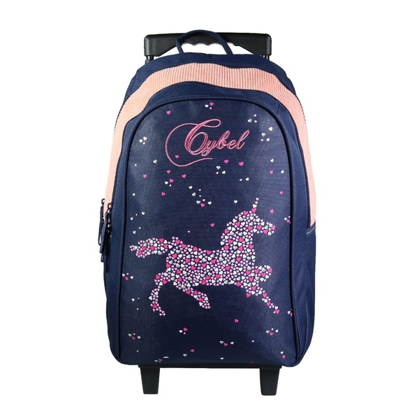 Bagtrotter Cybel Unicorn Horse Backpack with Wheels 45 cm Blue, Blue
