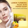 Kojic Soap Sheets, Turmeric Soap Travel Soap Sheets - (240