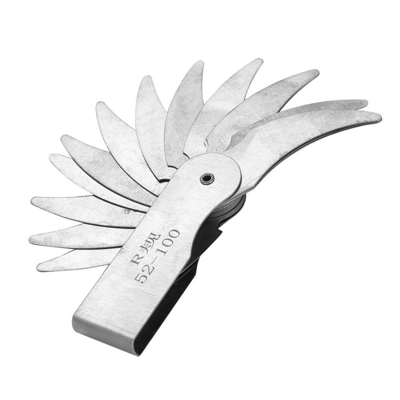 Radius Gauge, Stainless Steel Radius Gauge, External Internal Concave Convex