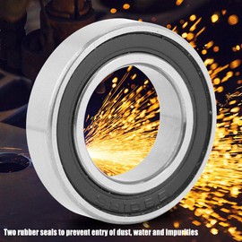 10PCS Deep Groove Bearing Rubber Sealed Ball Bearings 12×21×5mm 6801 2RS High Speed Bearings Replacement for 12mm shaft Skateboard Wheels Caster Wheels