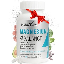 Instanutra Magnesio Complex Glicinato Gluconato Óxido Cápsulas Fórmula Completa
