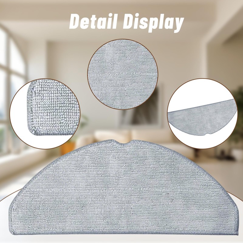 Ninnyi 4 Pcs Robot Vacuums Mop Pads Replacement for eufy