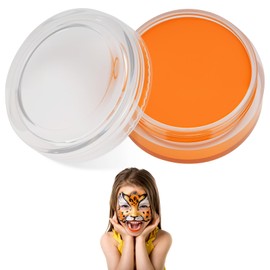 Chisafly Face Paint, Body Paint, Solid Color, Maternity Paint, Face Paint, Orange, Safe, Non-Toxic, Eco-friendly, Halloween, Cosplay, Costume, Stage, Christmas (Orange)