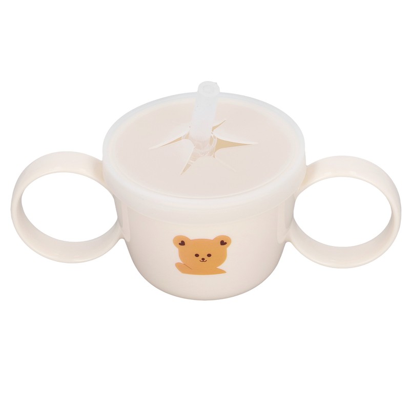 Baby Learning Drinking Cup 200mL Cartoon Animal Print Silicone Training