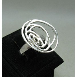 Stylish sterling silver ring women solid 925 size G -Z Empress jewellery