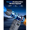Compressed Air Duster 130000RPM Electric Duster with LED Light, 100