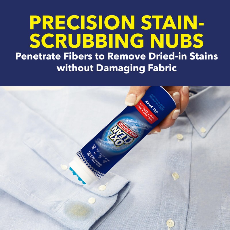 OxiClean Max Force Laundry Stain Remover Gel Stick, 6.2 fl