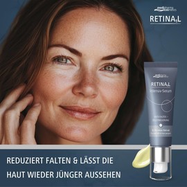 Retinal Intensiv-Serum - mit 0,1% reinem Retinal - reduziert Falten & strafft die Haut - reguliert Pigment-& Altersflecken - Serum für Fortgeschrittene - von medipharma cosmetics