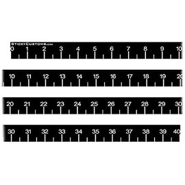Measuring Ruler Sticker White Better Version Graphics, Skins & Stickers Self Adhesive Measuring Ruler Tape 40 inch Boat Fish Fishing Decal