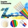 Icetop Large Paint Brushes, 20 Round Flat Toddler Paint Brushes
