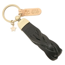 Irbizonte Key Ring Key Ring Keychain, Men's, Women's, IL BISONTE SKH040 PG0001 PG0012, (1) NERO (BK109B)