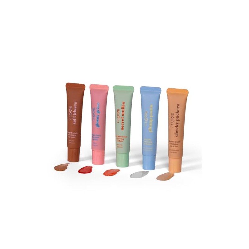 I Love Being Lippy Lip Care Set, Includes Lip Scrub,