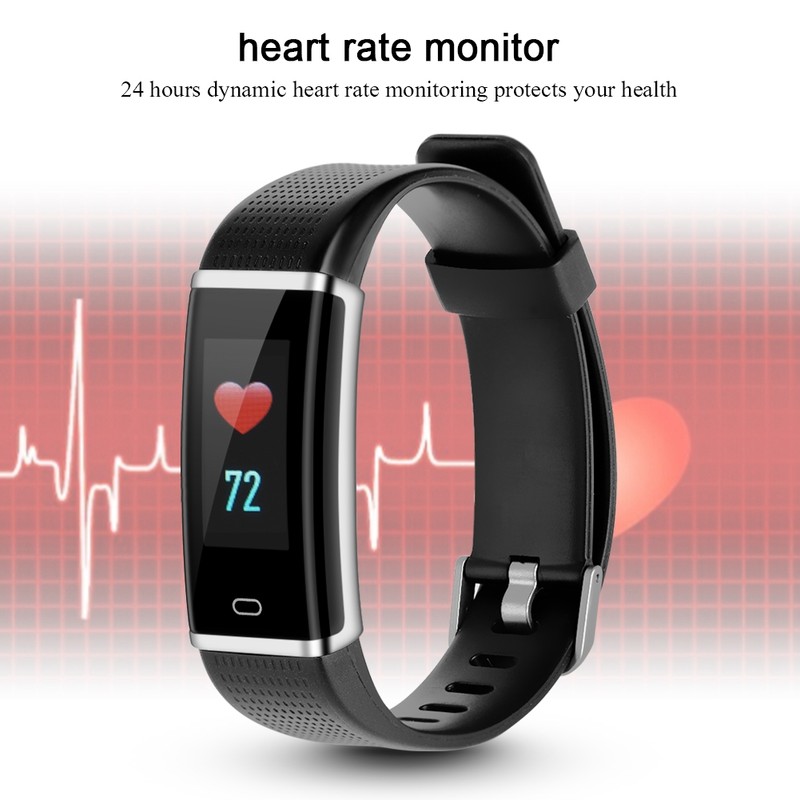 Wireless Smart Watch Bluetooth Fitness Tracker Heart Rate Monitoring Waterproof