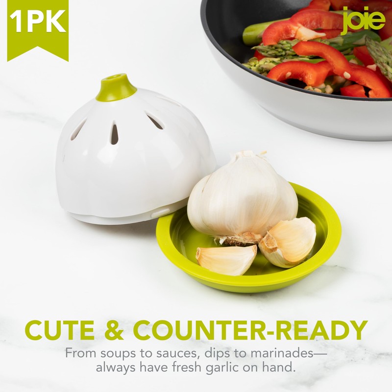 Joie Garlic Keeper, Vented Pod Saver for Firm, Fresh and