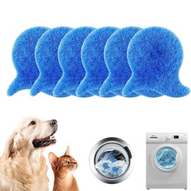 UYVPAER 6 Pieces Cat Hair Remover Washing Machine, Pet Hair Remover Washing Machine, Lint Balls Washing Machine, Anti Lint Ball for Washing Machine for Removing Pet Hair, Lint and Lint (Dark