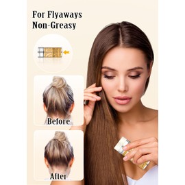 Samnyte Slick Back Hair Brush Wax Sticks for Hair 4Pcs Set, Hair Wax Stick for Kids & Women Hair Accessories for Women Hair Gel for Women, Hair Wax & Slick Back Brush for Flyaways, Edge brush for Styling