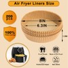 Air Fryer Paper Liners (Fits 2-5Qt) – 200 Pcs Non-Stick