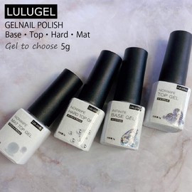 LULUGEL Gel Nail Topcoat 0.5 oz (15 g) Polished, Non-Wipe Nail Top Gel, Nail Gel Top Gel, Nail Gel (Top Coat 0.5 oz (15 g)