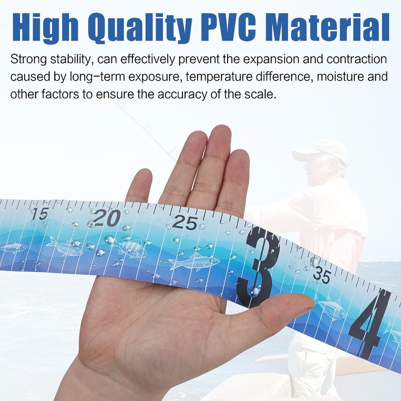 PVC Fish Ruler Foldable Fish Measuring Tape Fishing Measuring Accessory