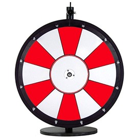 Choose-Your-Own-Color Dry Erase Spinning Prize Wheel (Red, 18")