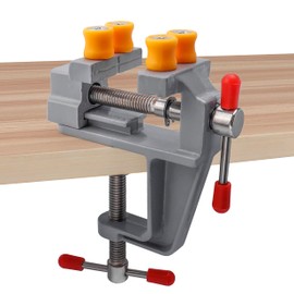 Yakamoz Mini Bench Vise Small Table Vice Clamp on Vise Drill Press Vise Workbench Vice for Jewelry Making Wood Carfit DIY Breads Watch Repairing