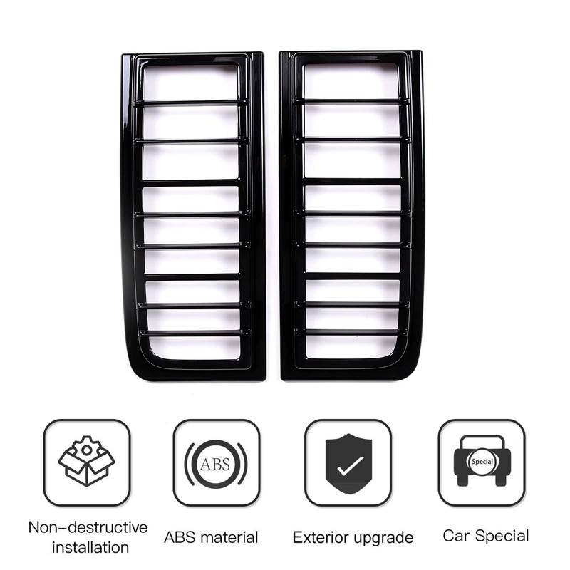 PIUGILH ABS Rear Tail Light Guards Cover Fit Hummer H2