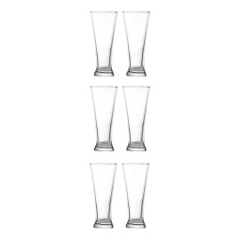 Baum Brothers Set 6 Vasos Cerveceros Altos De Cristal 300 Ml | Ug-14_06