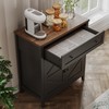 ChooChoo Kitchen Storage Cabinet, Coffee Bar Cabinet, Buffet Sideboard Cabinet