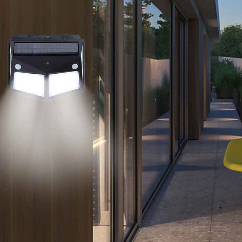Outdoor 260LED Solar Energy Automatic Induction Wall Light for Garden