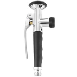 QWORK® Brass Pull Down Sprayer Head for Kitchen Sink Tap - with Locking Latch to Keep Water Spraying - Chrome Finished - 1/2” Connection